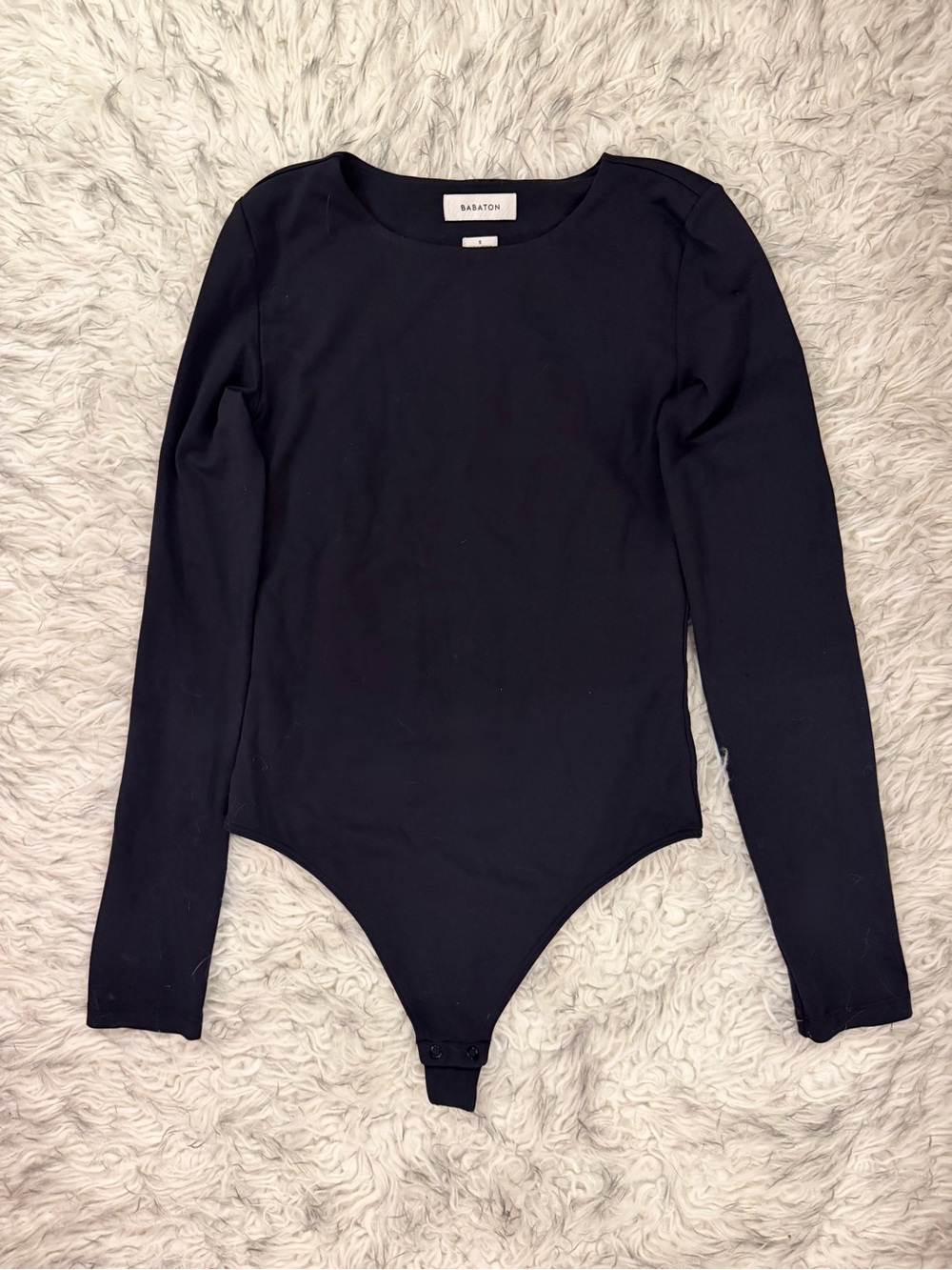 Babaton Crew Longsleeve Bodysuit - Black